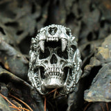 Demon Skull Rings - Gothic Jewelry - Biker Rings - Gothic Rings