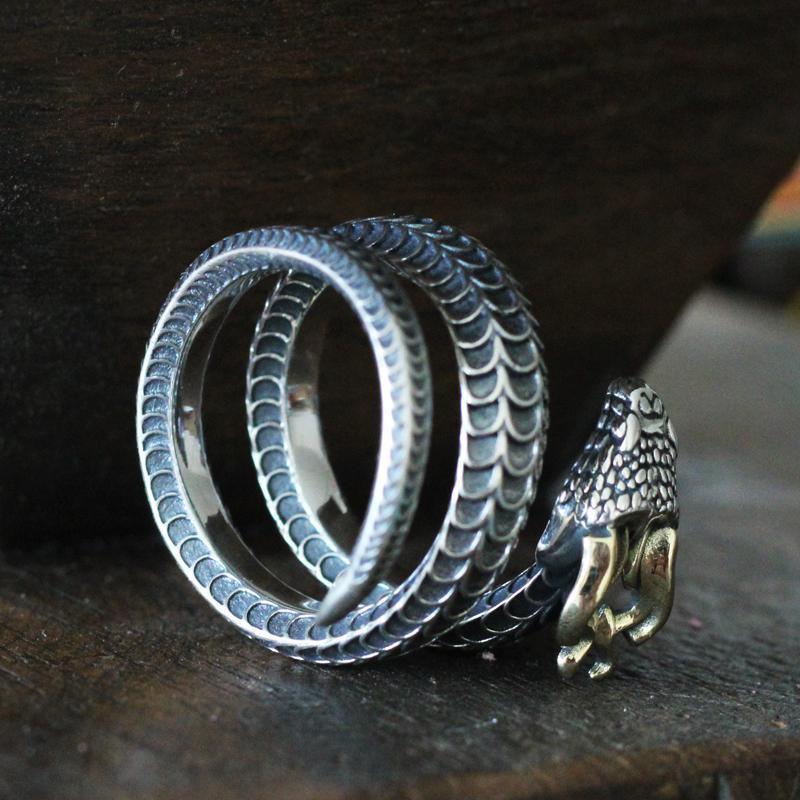 Snake Rings - Gothic Rings - Biker Rings - Adjustable Rings